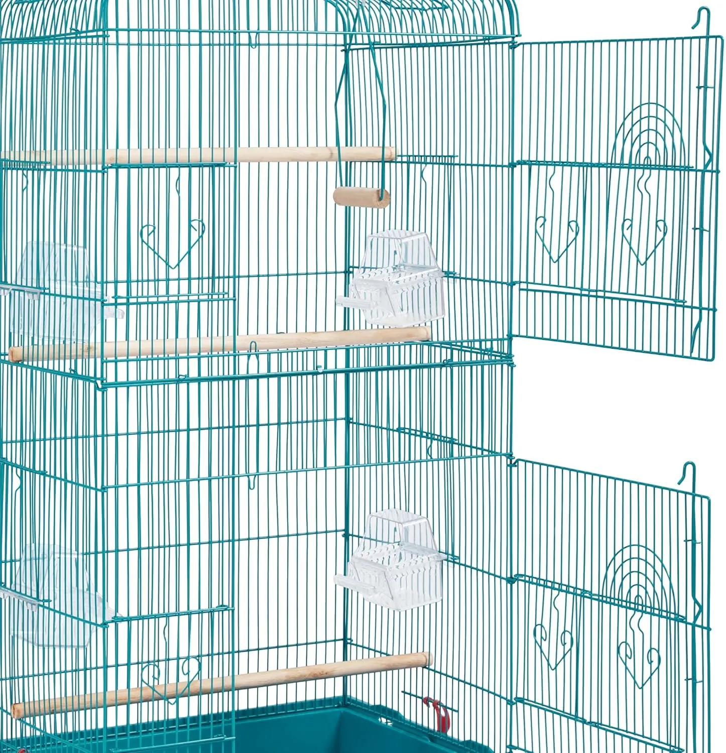Yaheetech 41inch Height Open Play Top Bird Cage Metal Parakeet Cage for Small Parrots Canary Cockatiel Green Cheek Quaker Parrot