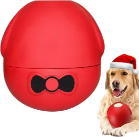 Yipetor Rubber Wobbly Dog Toy, Frozen Treat Toy, Long-Lasting Interactive Dog Toy to Keep Your Pup Distracted, Dog Slow Feeder for Healthy Eating -for Large Dogs (Red)